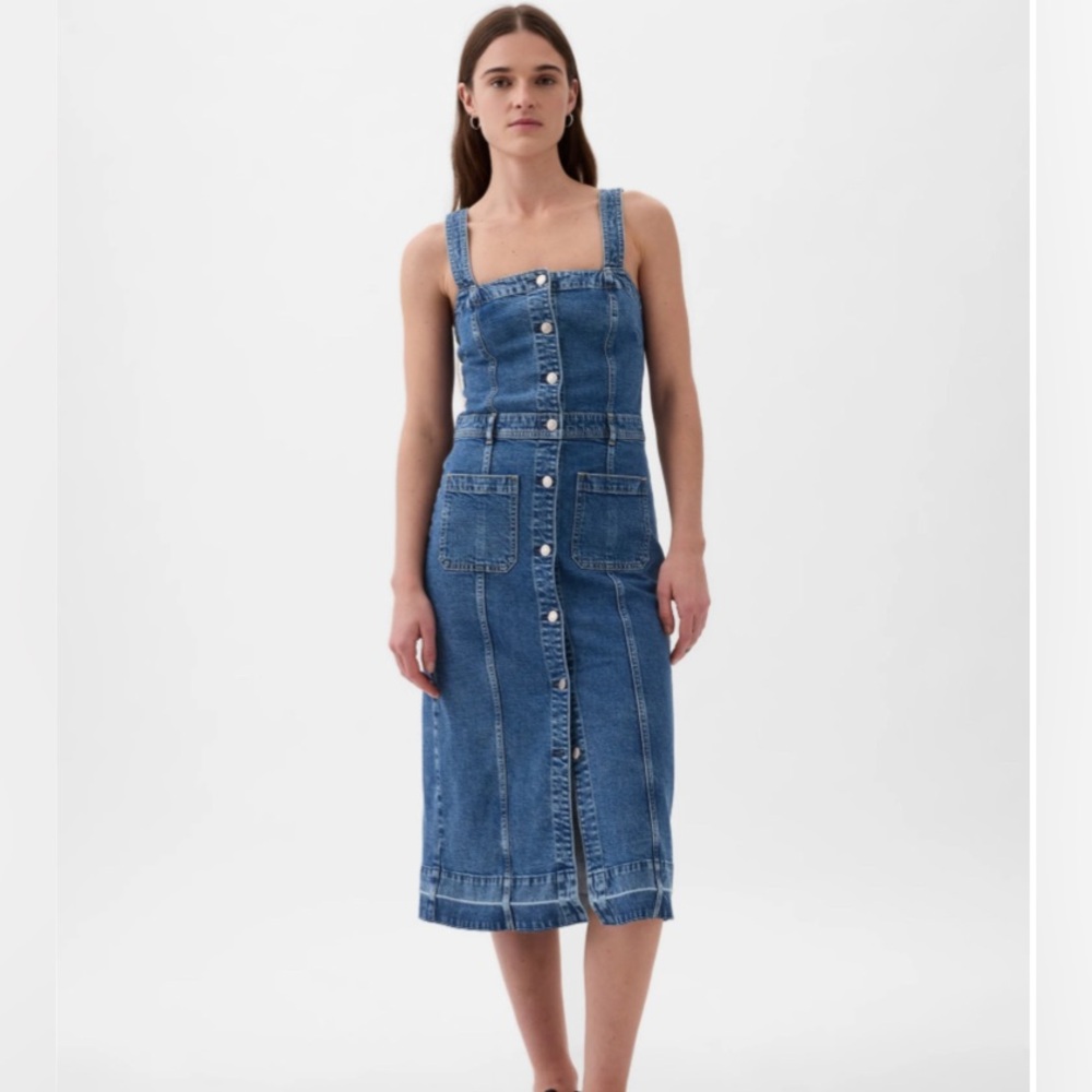 NWT Gap Denim button down dress